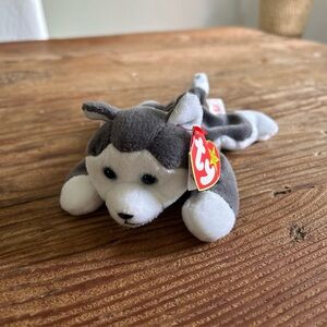 TY Beanie Baby - NANOOK the Husky inch Stuffed Animal Toy Plush 1996 w Tag! Rare
